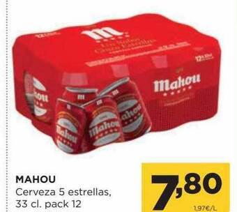 Alimerka Mahou cerveza 5 estrellas pack 12 oferta