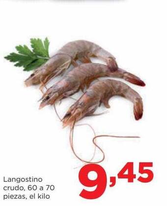 Alimerka Langostino crudo, 60 a 70 piezas, el kilo oferta