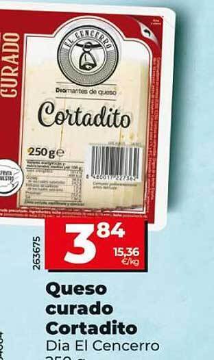 Dia Queso curado cortadito dia el cencerro oferta