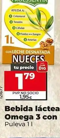 Dia Bebida láctea omega 3 con puleva oferta