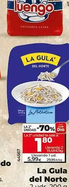 Dia La 2a unidad -70% la gula del norte oferta