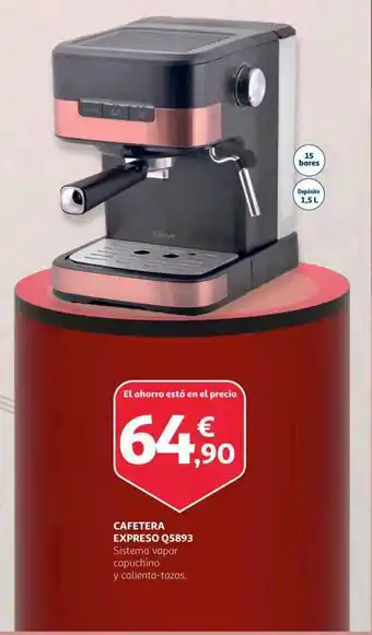 Alcampo Cafetera expreso qs893 oferta