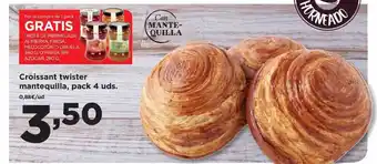 Alimerka Croissant twister mantequilla, pack 4 oferta