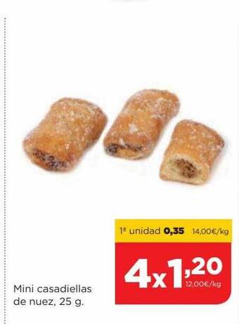 Alimerka Mini casadiellas de nuez oferta