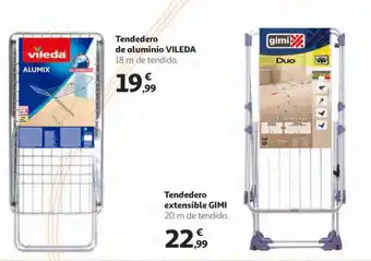 Alcampo Tendedero extensible gimi de tendido oferta