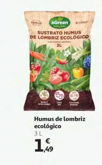 Alcampo Humus de lombriz ecológico oferta