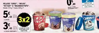 E.Leclerc Helado Oreo, Milka, Kitkat, O Maxibon Pops oferta