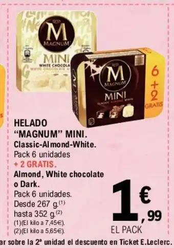 E.Leclerc Magnum Helado Mini oferta