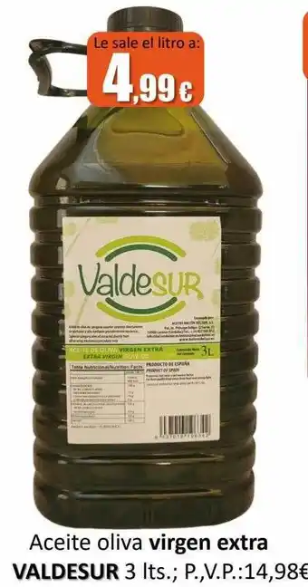 Super Alcoop Aceite oliva virgen extra valdesur oferta