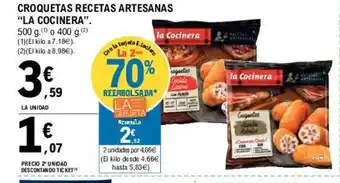 E.Leclerc La Cocinera Croqueta Recetas artesanas 500g oferta