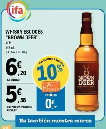 E.Leclerc Brown Deer Whisky Escocès 70cl oferta