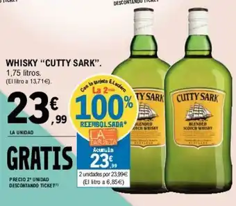 E.Leclerc Cutty Sark Whisky 1,75 litros oferta