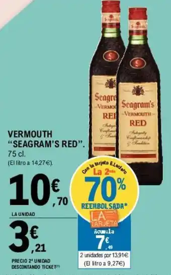 E.Leclerc Seagram's Red Vermouth 75cl oferta