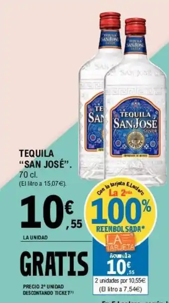 E.Leclerc San Josè Tequila 70cl oferta