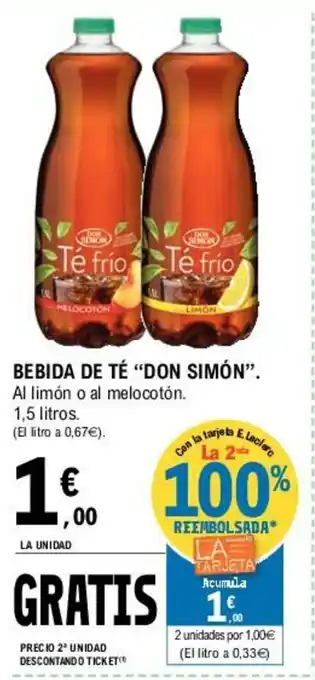 E.Leclerc Don Simó Bebida De Tè oferta