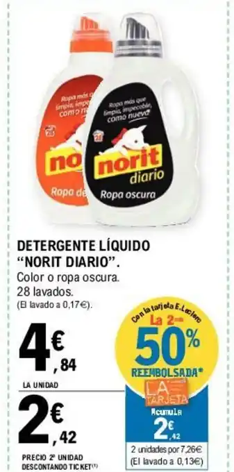 E.Leclerc Norit Diario Detergente Líquido oferta