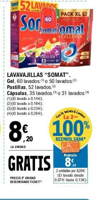 E.Leclerc Somat Lavavajillas oferta