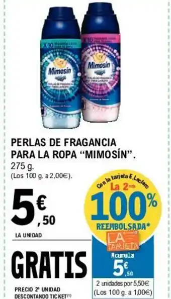 E.Leclerc Mimosín Perlas De Fragancia Para La Ropa 275 g oferta