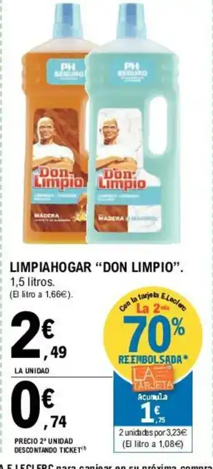 E.Leclerc Don Limpio Limpiahogar oferta