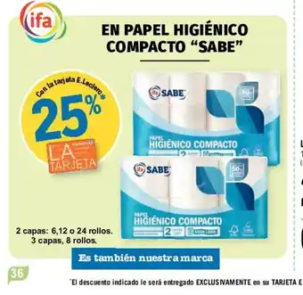E.Leclerc Sabe En Papel Higiènico Compacto oferta