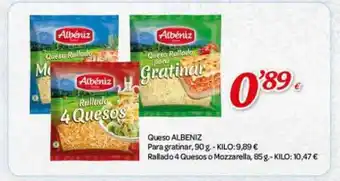 Alsara Supermercados Queso albeniz para gratinar oferta