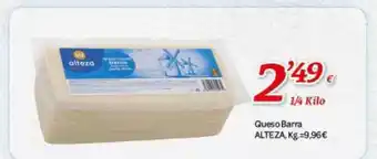 Alsara Supermercados Queso barra alteza, kg oferta
