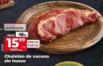 Dia Chuletón de vacuno sin hueso oferta