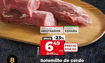 Dia Solomillo de cerdo oferta