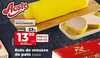 Dia Rulo de mousse de pato aoste oferta