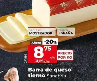 Dia Barra de queso tierno sanabria oferta