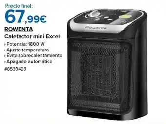 Costco Rowenta calefactor mini excel oferta