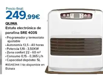 Costco Qlima estufa electrónica de parafina sre 4035 oferta