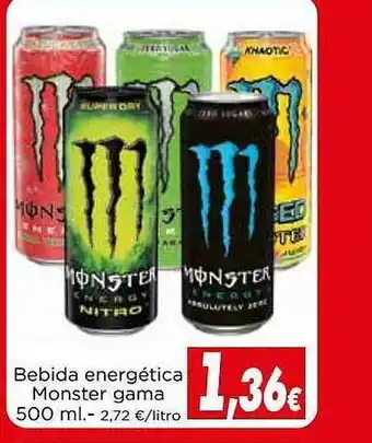 Proxi Bebida energética monster gama oferta