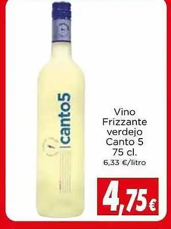 Proxi Vino frizzante verdejo canto 5 oferta