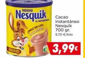 Supermercados Piedra Cacao instantáneo nesquik oferta