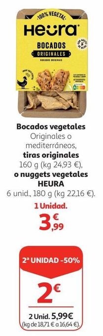 Alcampo Comida vegetariana heura oferta