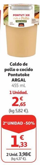 Alcampo Caldo argal oferta