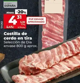 Dia Market Costillas de cerdo oferta