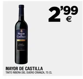 BM Supermercados Tinto ribera del duero crianza mayor de castilla oferta