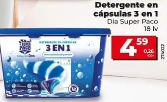 Dia Market Detergente en cápsulas dia oferta