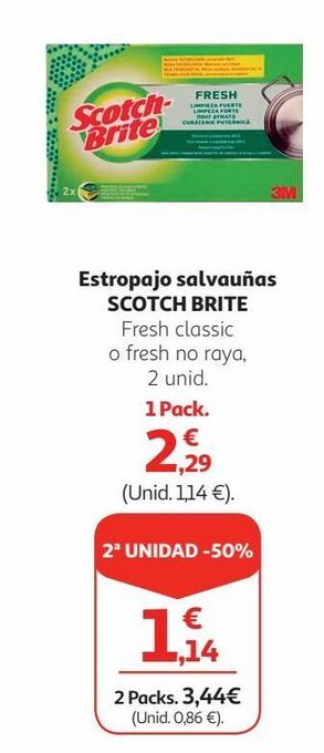 Alcampo Estropajo scotch-brite oferta