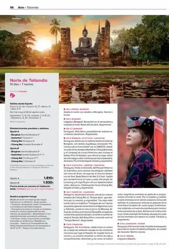 Viajes El Corte Inglés 56 asia. tailandia sukhothai norte de tailandia 10 días. 7 noches nuestros ventajas salidas desde españa enero: 9,23,3 oferta