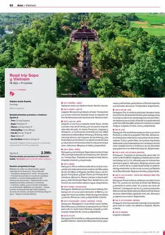 Viajes El Corte Inglés 62 asia • vietnam road trip sapa y vietnam 14 días. 11 noches nuestras ventajas salidas desde españa domingo. minimo 2 p oferta