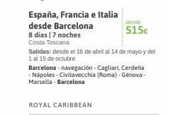 Viajes El Corte Inglés Navegación abril oferta