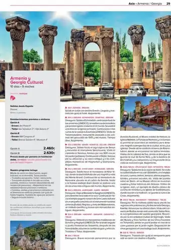 Viajes El Corte Inglés Emlandais armenia y georgia cultural 10 días. 9 noches nuestros ventajas salidas desde españa diarias. minim 2 personas oferta