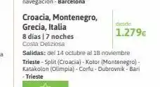 Viajes El Corte Inglés Split costa oferta