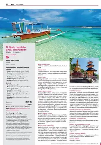 Viajes El Corte Inglés 70 asia. indonesia bali al completo y gili trawangan 13 días. 10 noches nuestras ventajas salidas desde españa diarias m oferta