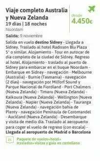 Viajes El Corte Inglés Viajes sidney oferta