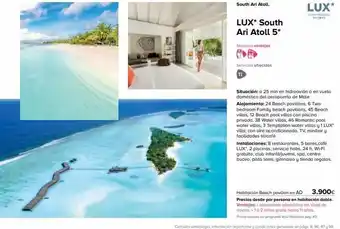 Viajes El Corte Inglés South ari atoll. lux* south ari atoll 5* nuestros ventajas servicios ofrecidos ti lux* southaratoll maldives situación oferta