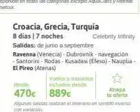 Viajes El Corte Inglés Croacia, grecia, turquía 8 días | 7 noches salidas: de junio a septiembre ravenna (venecia) - dubrovnik - navegación - san oferta